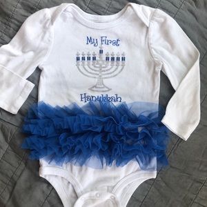 “My First” Hanukkah Onesie. 12 months.